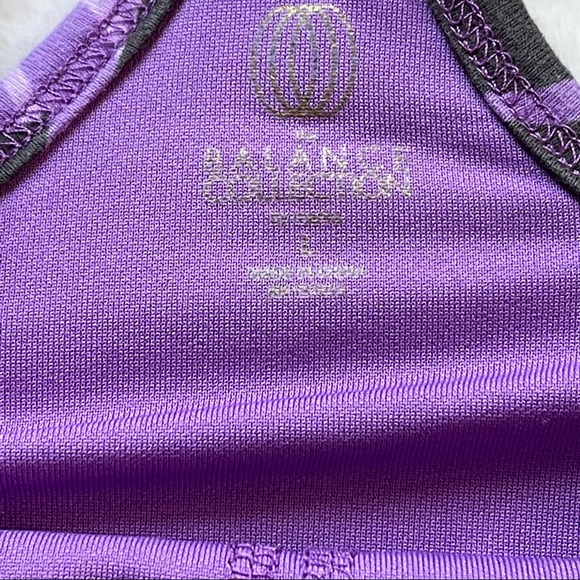 Balance Collection purple & black racer back athletic tank top size large - Picture 9 of 14
